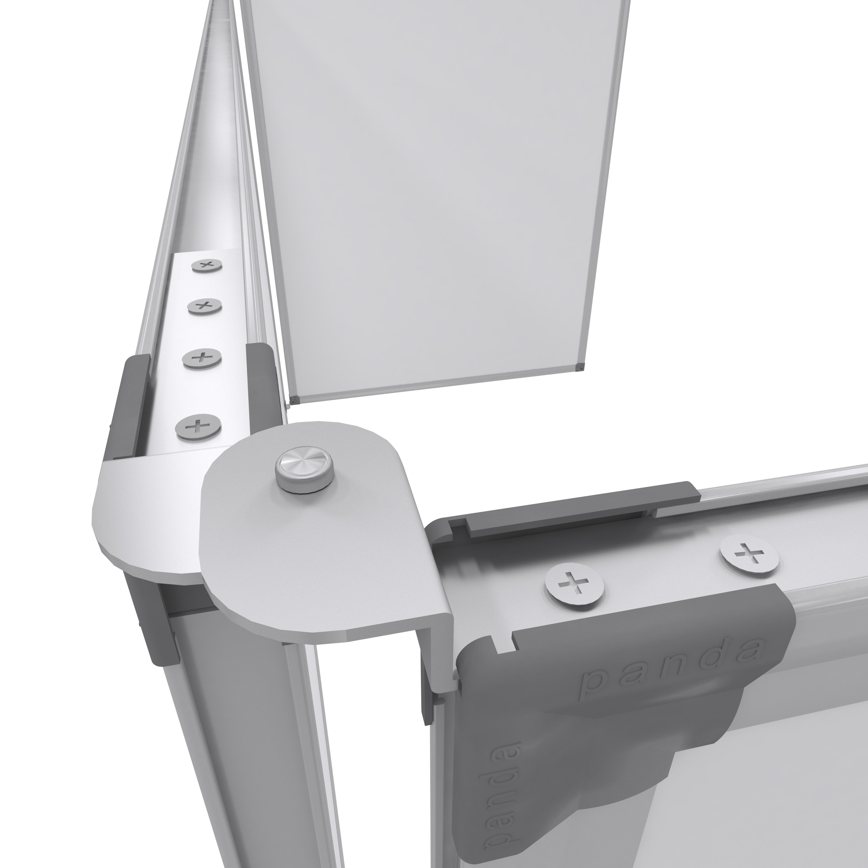 120x150 Kapaklı Duvara Monte Mıknatıslı Yazı Tahtası Beyaz