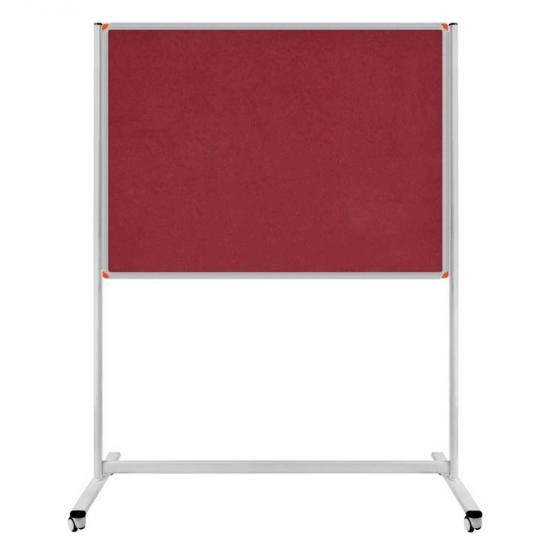 120x180 Tekerlekli Ayaklı Tek Taraflı Kumaş Pano 