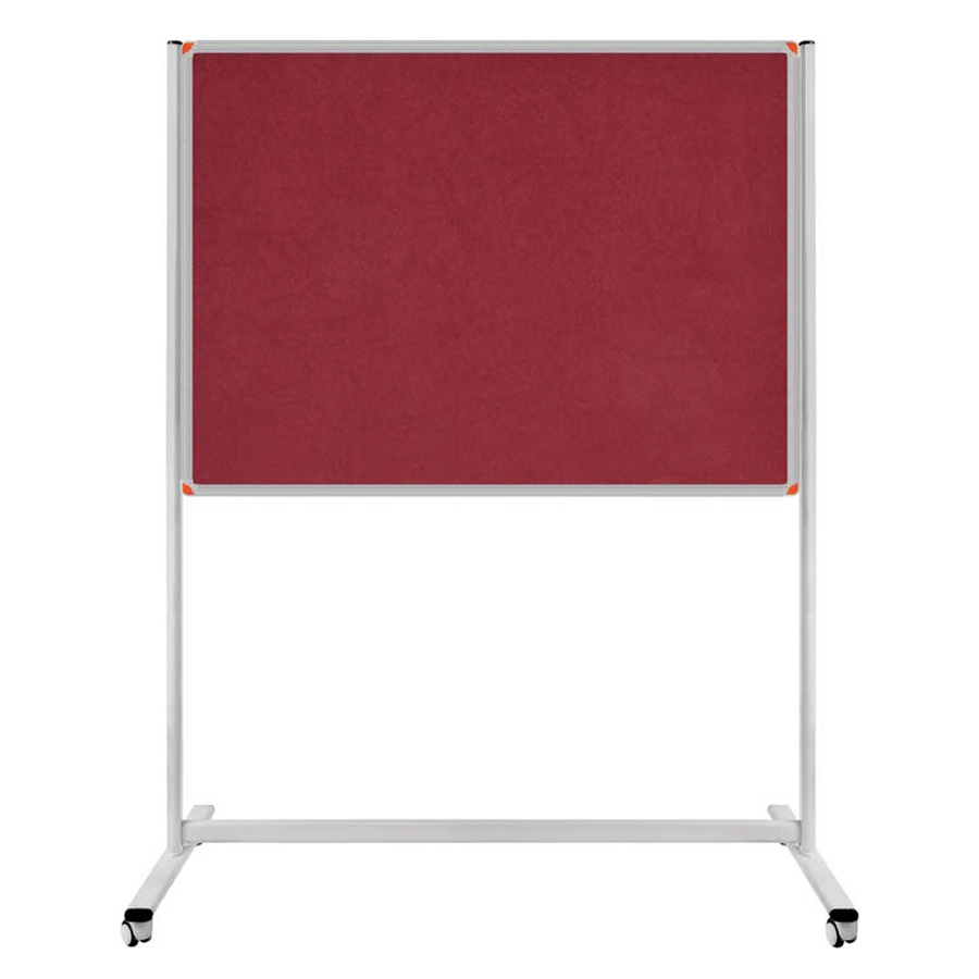 90x120 Kumaş Kaplı Pano Tek Taraflı Tekerlekli