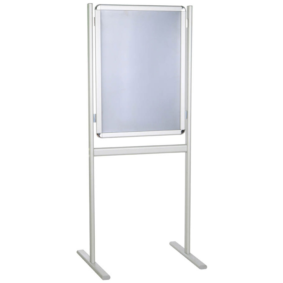 70x100 Mobil Ayaklı Poster Panosu Çift Taraflı 