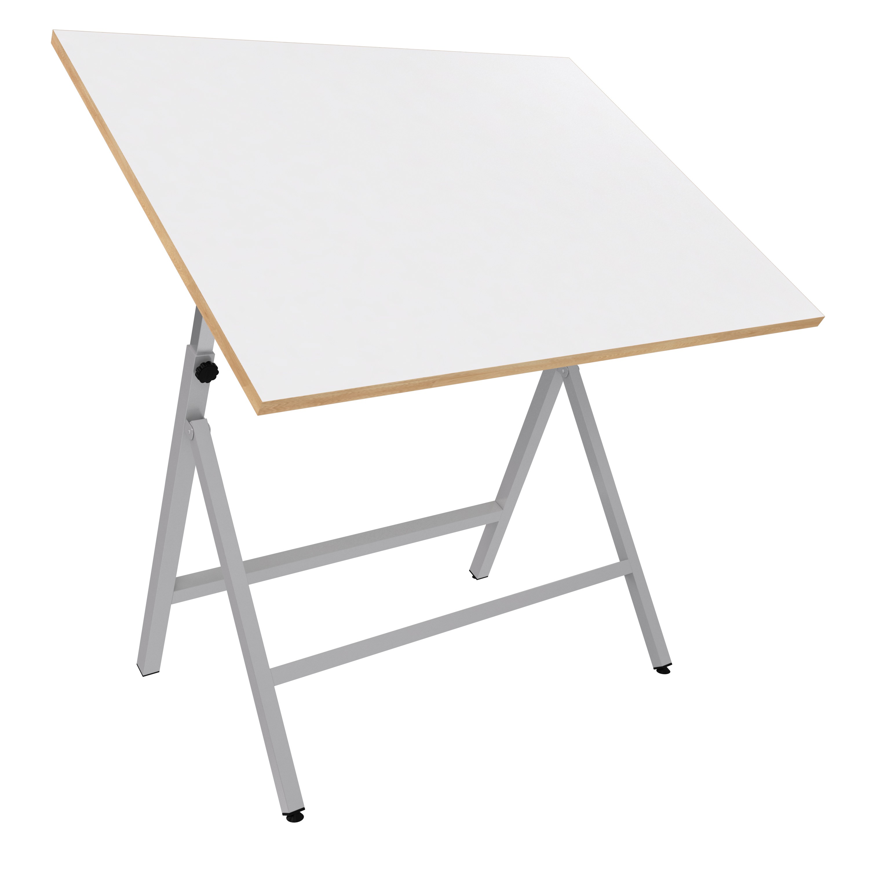 100x150 Ekonomik Ayaklı Çizim Masası Ahşap Tablalı 