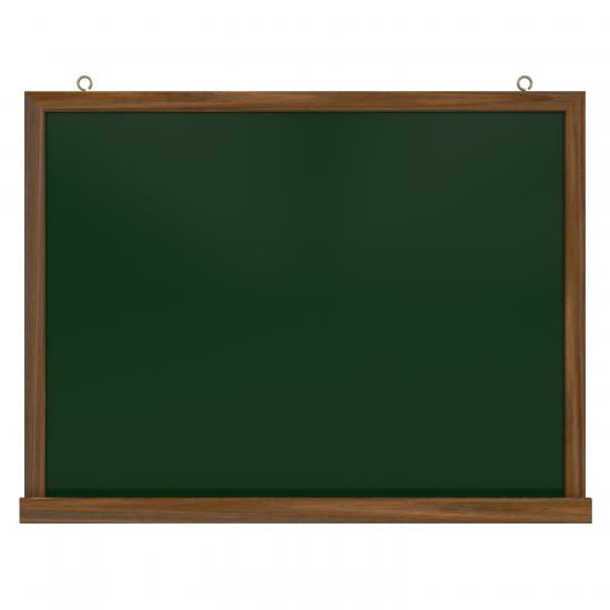 90x120 Geniş Ahşap Çerçeve Yeşil Yazı Tahtası