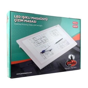 35x50 Led Işıklı Masaüstü Kutulu Çizim Masası 